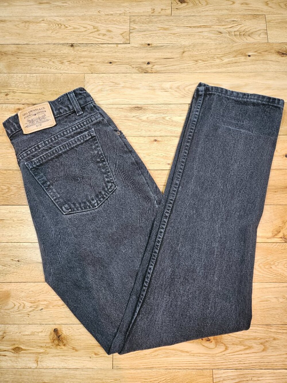 Vintage Levi’s 619 Jeans 34x34 Made in Canada Black Gray Denim 100% Cotton